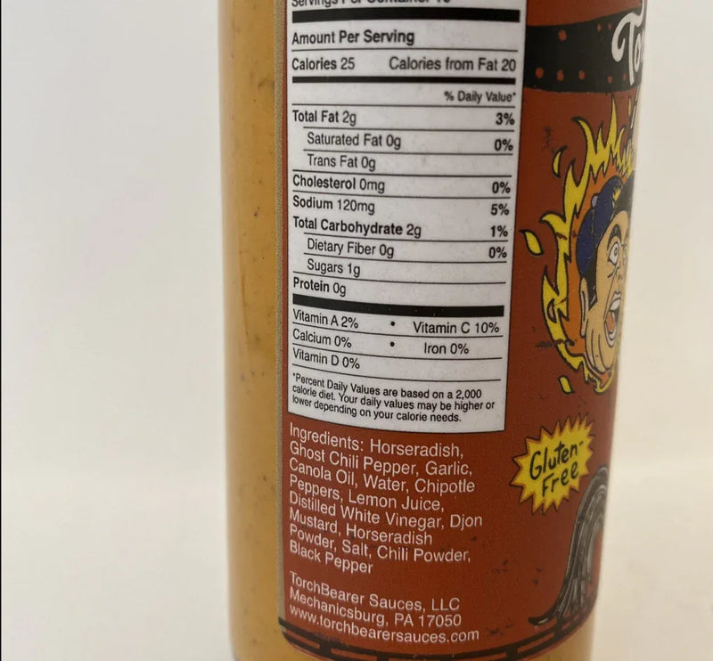 Torchbearer Headless Horseradish Ghost Pepper Sauce 148ml (5oz) - Chile Mojo