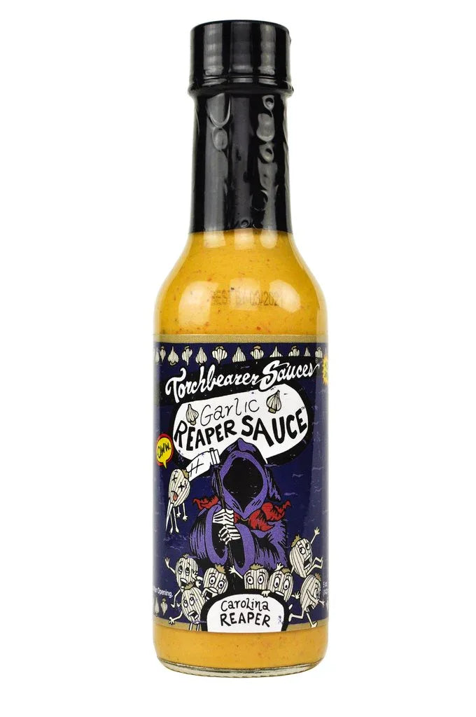 Torchbearer Garlic Carolina Reaper Hot Sauce 5oz (148ml) - Chile Mojo