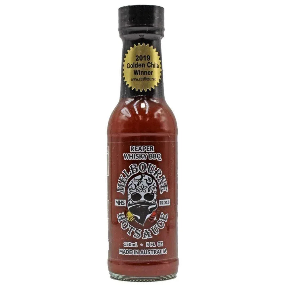 Melbourne Hot Sauce Reaper Whisky BBQ 150ml - Chile Mojo