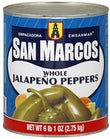 San Marcos Jalapeno whole canned 2.7kg (A10) - Chile Mojo