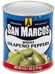 San Marcos Jalapeno whole canned 2.7kg (A10) - Chile Mojo