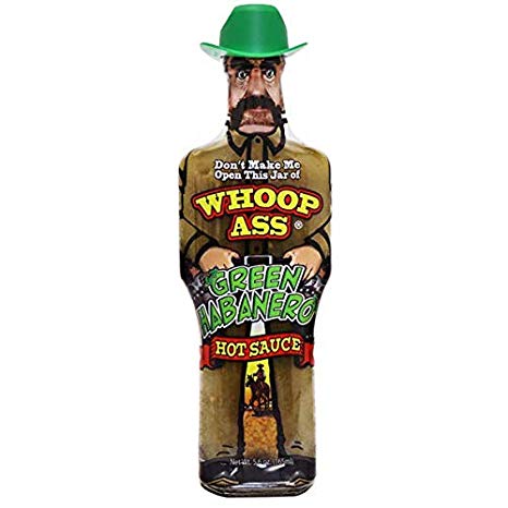 Whoop Ass Green Habanero Sauce 165ml (5.6oz)