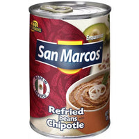 Beans San Marcos Refried Pinto with Chipotle 425gm - Chile Mojo