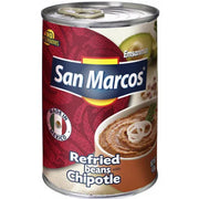 Beans San Marcos Refried Pinto with Chipotle 425gm - Chile Mojo