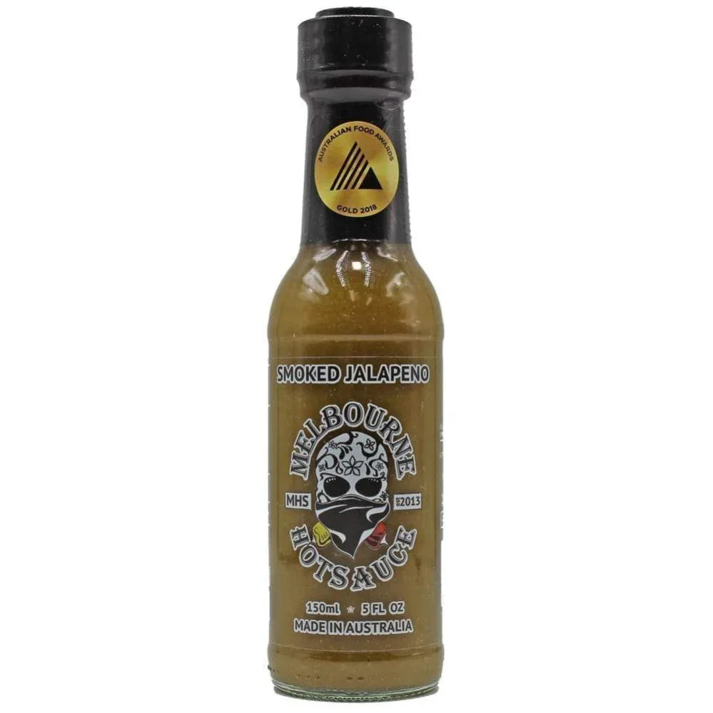 Melbourne Hot Sauce Smoked Jalapeno 150ml - Chile Mojo