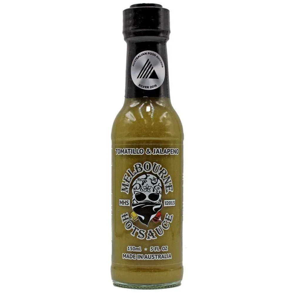 Melbourne Hot Sauce Tomatillo and Jalapeno 150ml - Chile Mojo