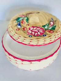 Tortillero Termico - Woven Basket Tortilla Server - Chile Mojo