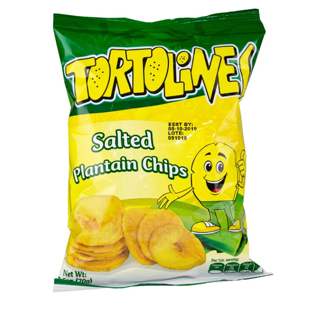 Tortolines Salted Plantain Chips 70gm - Chile Mojo
