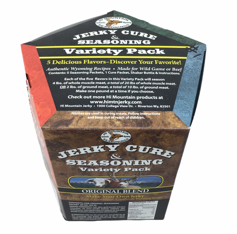 Hi Mountain Jerky Cure and Seasoning - Variety Pack 1 (288gm) - Chile Mojo