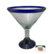 Mexican recycled glass - hand blown Martini Glass - Chile Mojo