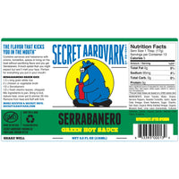 Secret Aardvark Serrabanero Hot Sauce 236ml (8oz) - Chile Mojo