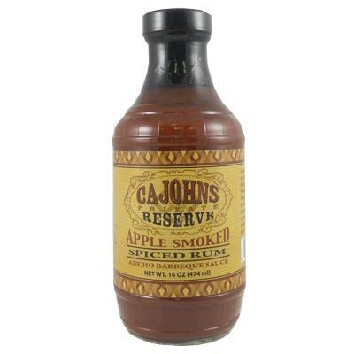 Cajohns Apple Smoked Spiced Rum Ancho Barbecue Sauce (16oz) 474 ml