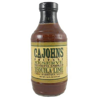 Cajohns Mesquite Smoked Tequila Lime Chile Barbeque Sauce (16oz) 474ml