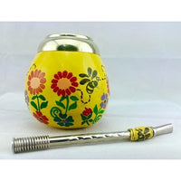 Yerba Mate Bee Gourd incl. Straw - Chile Mojo