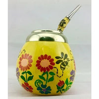 Yerba Mate Bee Gourd incl. Straw - Chile Mojo