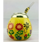 Yerba Mate Bee Gourd incl. Straw - Chile Mojo