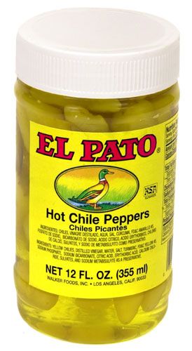 El Pato Hot Yellow Chile Peppers 12oz (340gm)