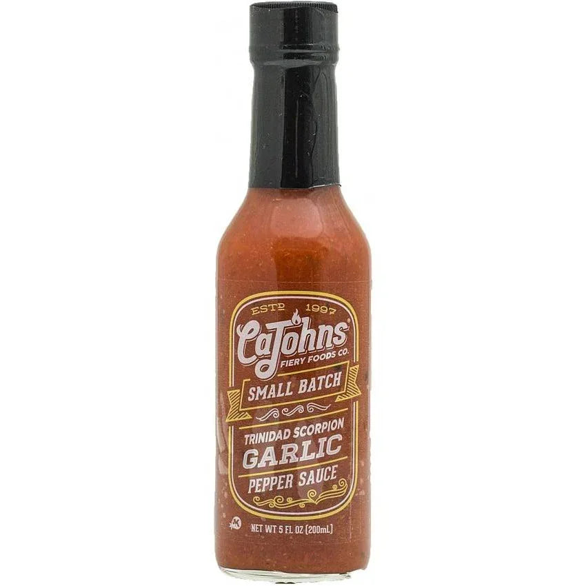 CaJohns Small Batch Trinidad Scorpion Garlic 5oz (148ml) - Chile Mojo