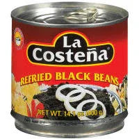 Beans La Costena Black Refried 400gm - Chile Mojo