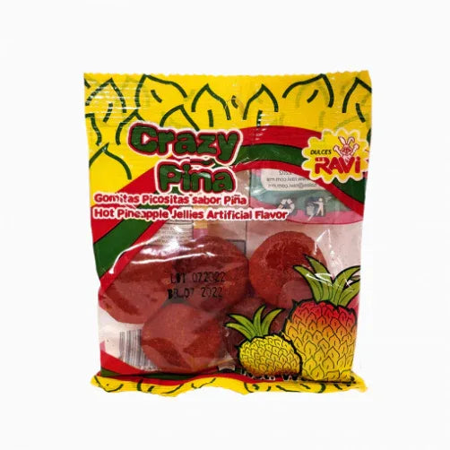 Ravi Crazy Pina Mexican Pineapple Jelly Candy - Chile Mojo