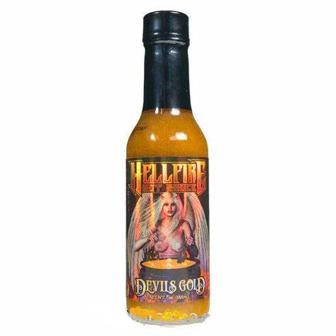 Hellfire Devils Gold Hot Sauce 5oz (148ml) - Chile Mojo