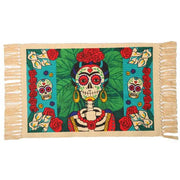 Day of the Dead cotton placemat - Frida Kahlo - Chile Mojo