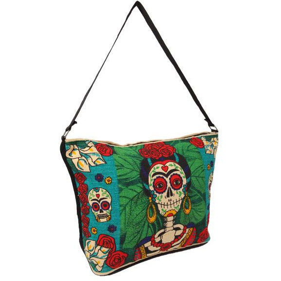 Canvas Shoulder Bag Day of the Dead - Frida Kahlo 