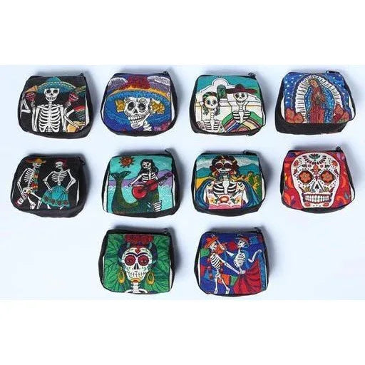 Day of the Dead cotton coin purse - Chile Mojo