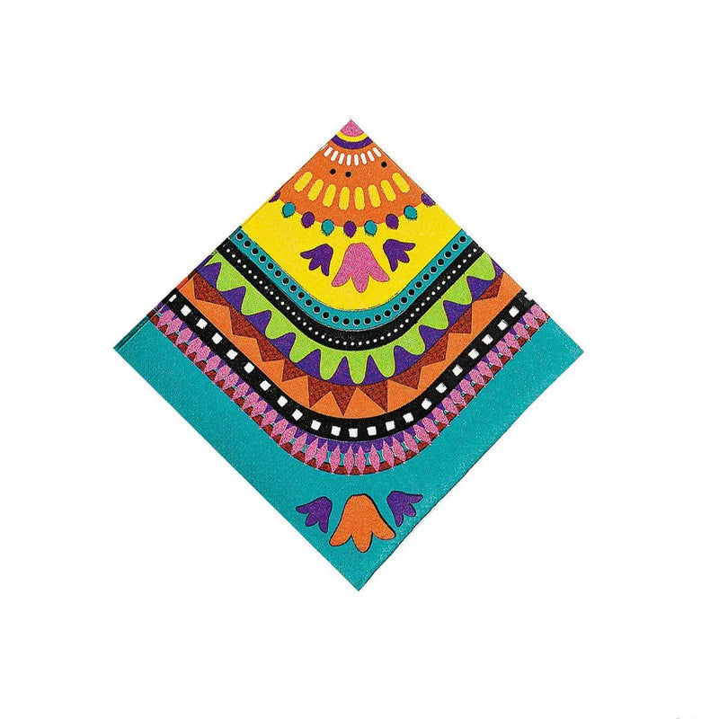Festive Fiesta Beverage Napkins - 16 pack - Chile Mojo