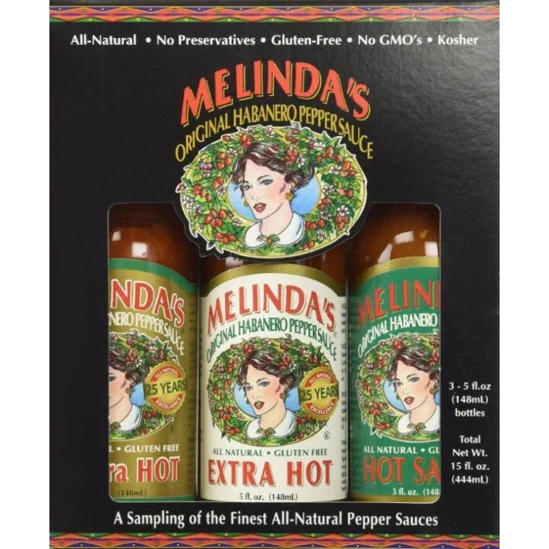 Melindas Gift Pack - 3 heat levels - Medium - Chile Mojo