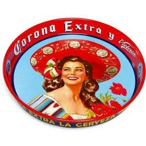 Drink Tray - Corona Extra Senorita wearing Sombrero - Chile Mojo