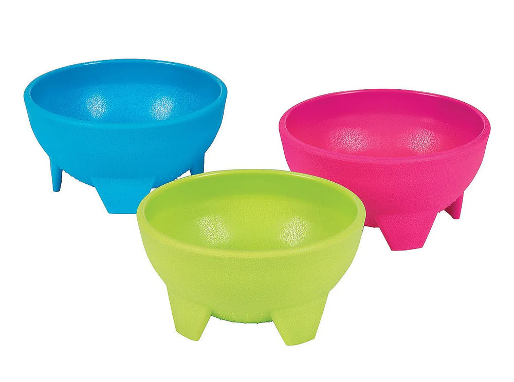 Colourful Molcajete-style Plastic Salsa Bowls - Chile Mojo