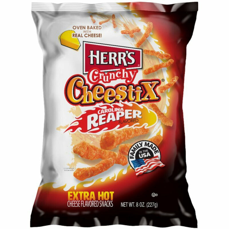 Herrs Crunchy Carolina Reaper Cheestix 227gm (8oz)