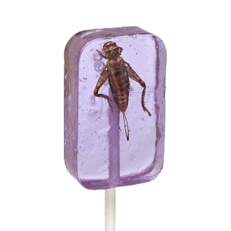 Hotlix Cricket Grape Sucker lollipop