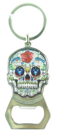 Sugar Skull Key Ring Bottle Opener - Chile Mojo