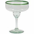Mexican recycled glass - hand blown Margarita Glass - Chile Mojo