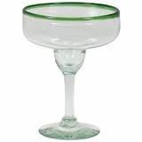 Mexican recycled glass - hand blown Margarita Glass - Chile Mojo