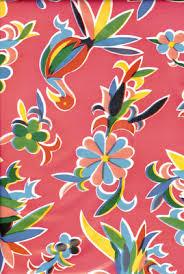 Mexican Oilcloth Table Cover - Otomi Design on Pink - Chile Mojo