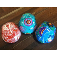 Calavera colored ceramic Skull Medium 12cm-15cm - Chile Mojo