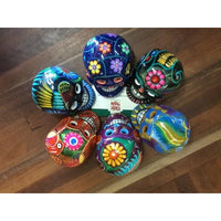 Calavera colored ceramic Skull Small 8cm-12cm - Chile Mojo