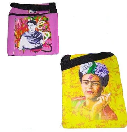 Frida Kahlo Cross-body Side Purse - Chile Mojo