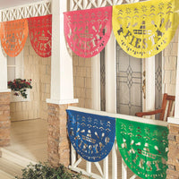 Fiesta Plastic Die-Cut Bunting - 6 piece set - Chile Mojo