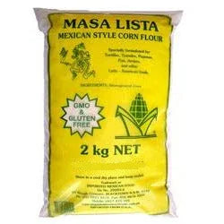 Masa Lista Corn Flour White 2kg plastic pack - Chile Mojo
