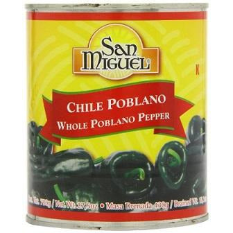 San Miguel Poblano Chiles canned 780gm