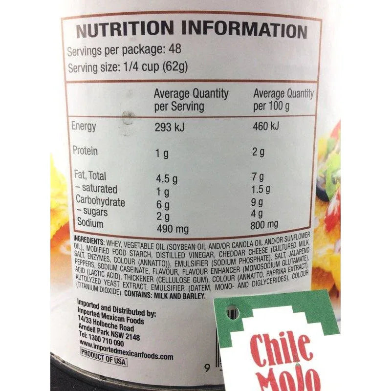 San Miguel Nacho Cheese A10 (3kg) - Chile Mojo