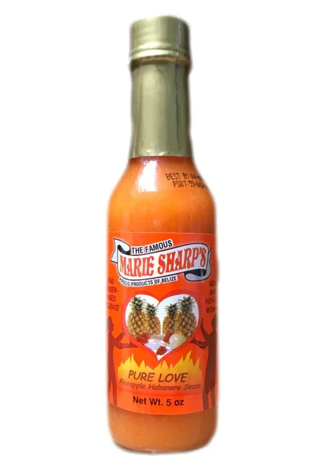 Marie Sharps Pure Love Pineapple Habanero Sauce 148ml (5oz) - Chile Mojo