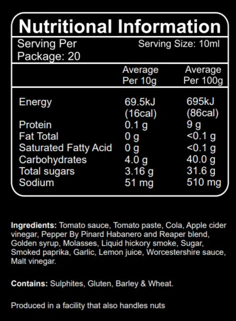 Hickory Smoked BBQ Hot Sauce by Pinard 200ml - Chile Mojo