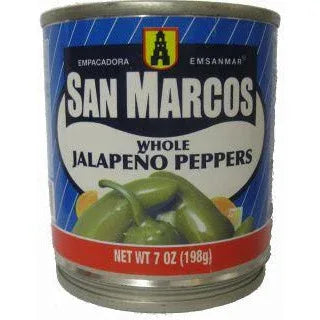 San Marcos Jalapeno whole canned 198gm - Chile Mojo