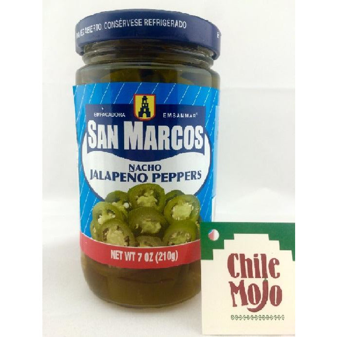 San Marcos Chiles Nacho Jalapeno 210gm jar