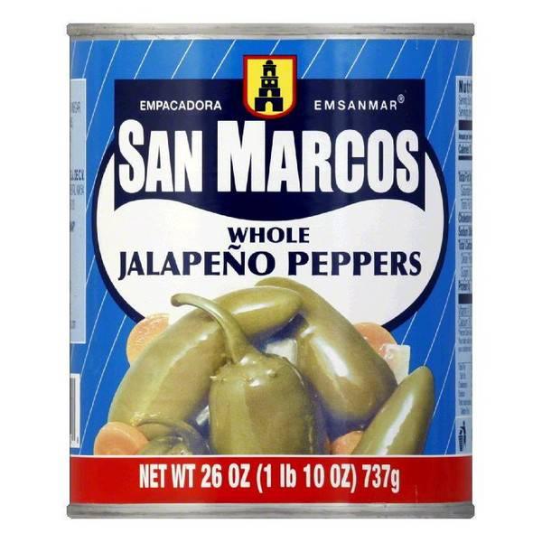 San Marcos Jalapeno whole canned 737gm (26oz) - Chile Mojo